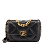Black Quilted Lambskin Medium Chanel 19
