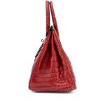 Rouge H Matte Niloticus Crocodile Birkin 30 - Image 4