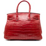 Rouge H Matte Niloticus Crocodile Birkin 30 - Image 3