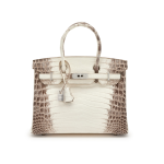 White Matte Crocodile Niloticus Himalaya Birkin 30