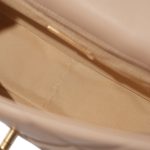 Beige Quilted Lambskin Chanel 19 - Image 6