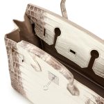 White Matte Crocodile Niloticus Himalaya Birkin 30 - Image 6