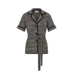 Short-Sleeved Belted Jacket