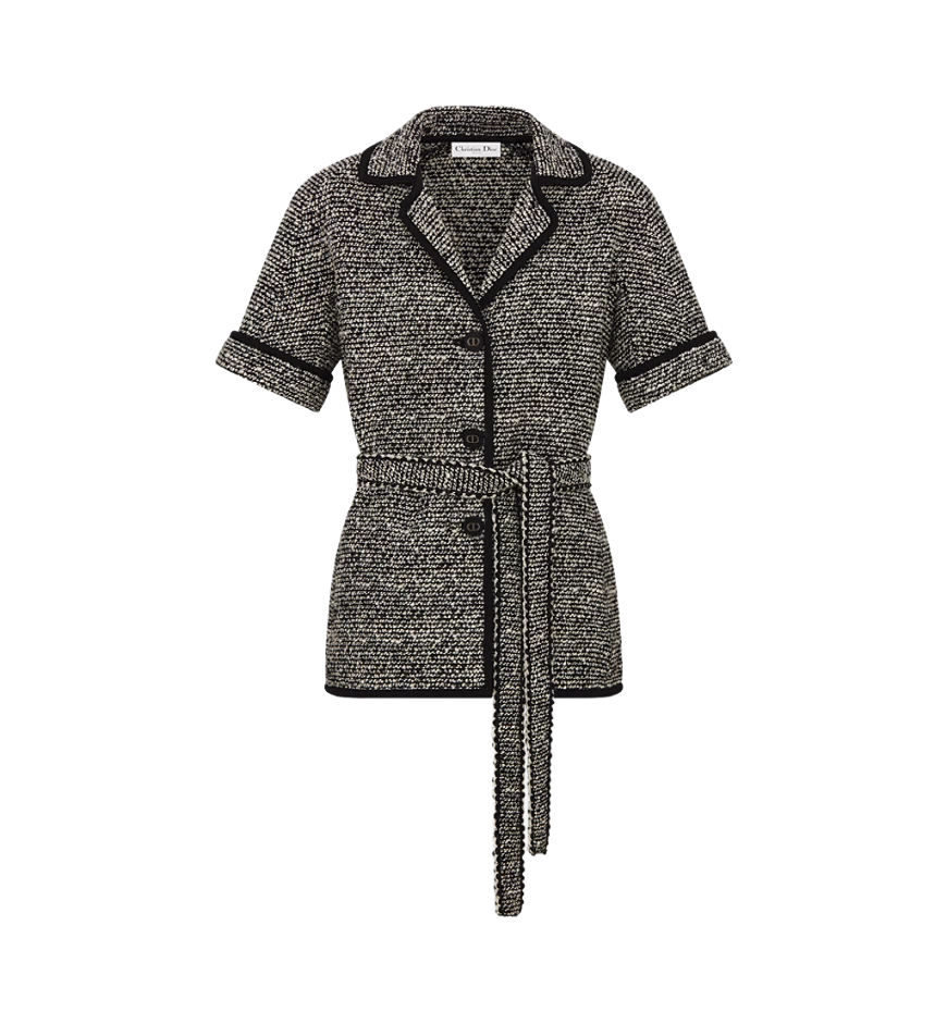 454V05AM328X9330_E01. Short-Sleeved Belted Jacket - Image 1