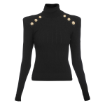 Knit Jumper with Gold Buttons