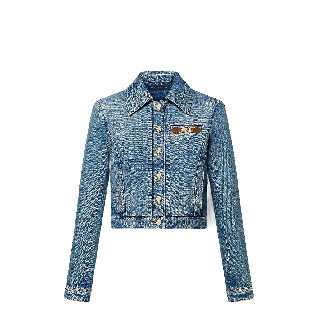 louis-vuitton-lv-circle-tab-denim-jacket--FRJC13GOW610_PM2_Front view. LV Circle Tab Denim Jacket - Image 1