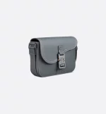 Small Saddle Messenger Bag with Flap - Image 2