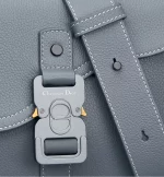 Small Saddle Messenger Bag with Flap - Image 6